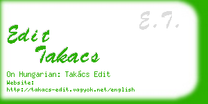 edit takacs business card